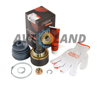 ШРУС ВАЗ 2123 наружный 24 шлица (-ABS) (d 26,47 мм) (с пыльником, хомутами и гайкой) (24x22) ″гранат