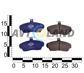 Колодка передняя тормозная ГАЗель 3302, ГАЗ 3110, 2217 Соболь (к-т 4 шт.) Truckman