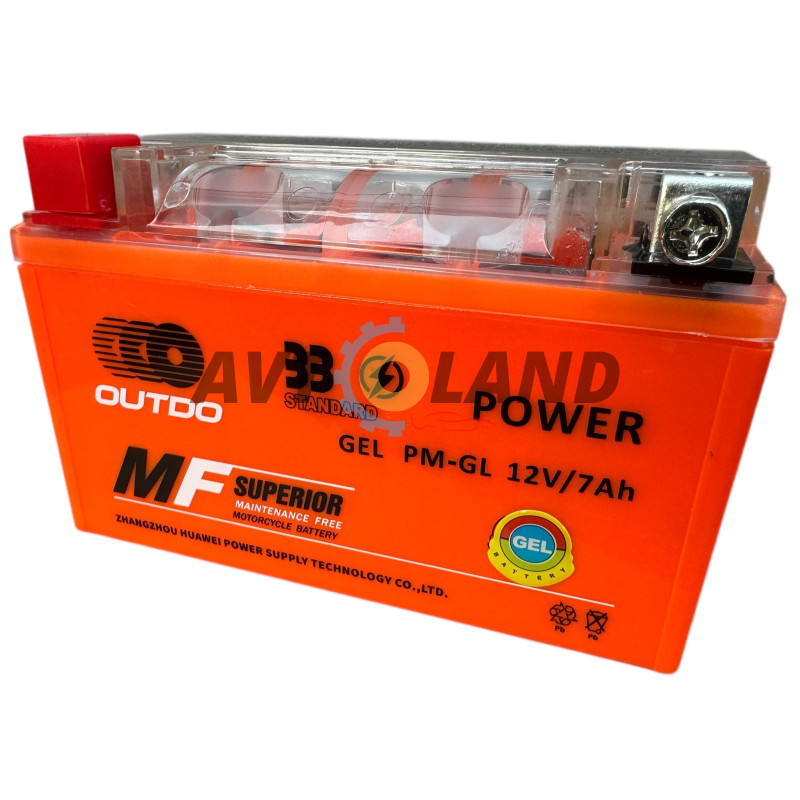 Аккумулятор Гелевий PM-GEL 12v 7А OUTDO вага 2.3 кг ,33 STANDART купити дешево