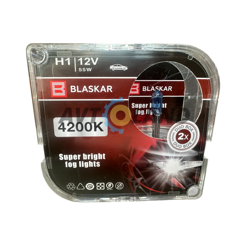 Лампы галогеновые BLASKAR-H1-12v55w+4200K купить недорого