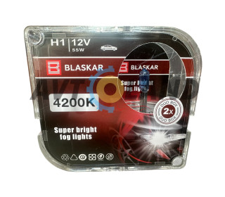 Лампи галогенові BLASKAR-H1-12v55w+4200K