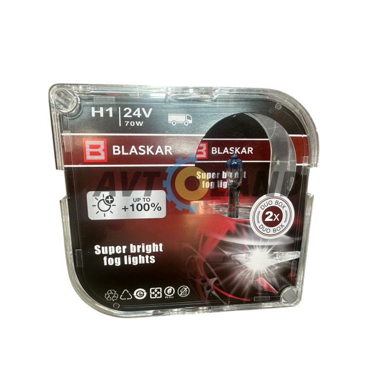 Лампы галогеновые BLASKAR-H1-24v70w+100% купить недорого