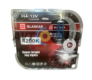 Лампы галогеновые BLASKAR-H4-12v60/55w+4200K