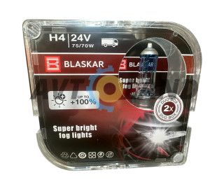Лампи галогенові BLASKAR-H4-24v70/75w+100%