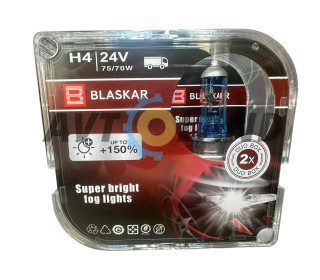 Лампи галогенові BLASKAR-H4-24v70/75w+150%