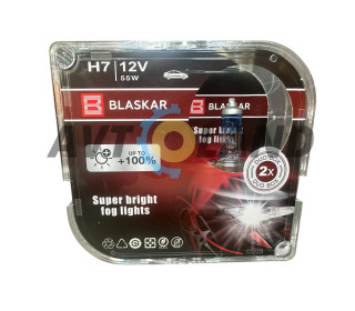 Лампы галогеновые BLASKAR-H7-12v55w+100%