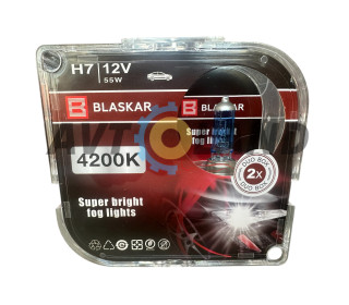 Лампы галогеновые BLASKAR-H7-12v55w+4200K