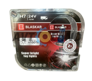 Лампи галогенові BLASKAR-H7-24v70w+150%