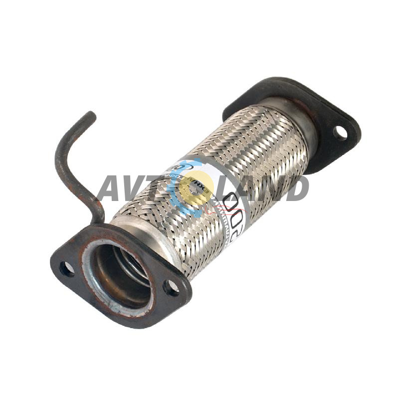 Гофра 45х200 с фланцами ВАЗ, Daewoo Lanos 1.4, Matiz; Hyundai, Kia 2-х слойная, OEM купить недорого