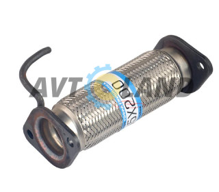 Гофра 45х200 с фланцами ВАЗ, Daewoo Lanos 1.4, Matiz, Hyundai, Kia 3-х слойная, OEM