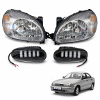 Фары Daewoo Ланос,Сенс с противотуманными фарами (Led) купить недорого