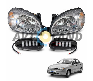 Фари Daewoo Ланос,Сенс з протитуманними фарами (Led)