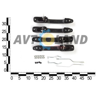 Євроручка двері ВАЗ 2109-099, 2114-15 зовнішня, н/о (к-т 4 шт.) ASR