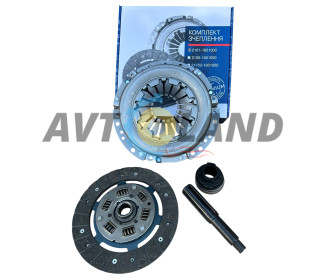 Комплект сцепления ВАЗ 2101-07 (диск нажимной, ведомый, подшипник) кор. уп. 33 STANDART