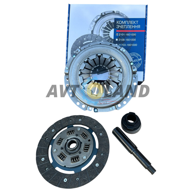 Комплект сцепления ВАЗ 2101-07 (диск нажимной, ведомый, подшипник) кор. уп. 33 STANDART купить недорого