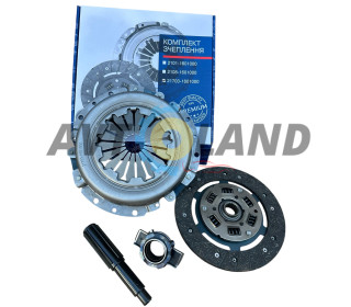 Комплект сцепления ВАЗ 2110-12, (диск нажимной, ведомый, подшипник) кор. уп. 33 STANDART