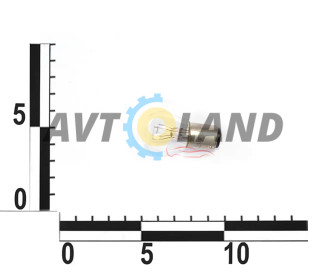 Лампа P21/5W 12В 21/5Вт BAY15d, двухконтактная стоп-сигнала, бел.