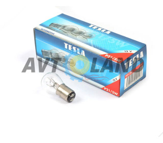 Лампа P21/5W 12В 21/5Вт BAY15d, двухконтактная стоп-сигнала, бел.