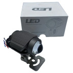 Светодиодная двухцветная фара Moto LED Mini дальнего/ближнего для мотоцикла, мопеда, скутера. Белый купить недорого