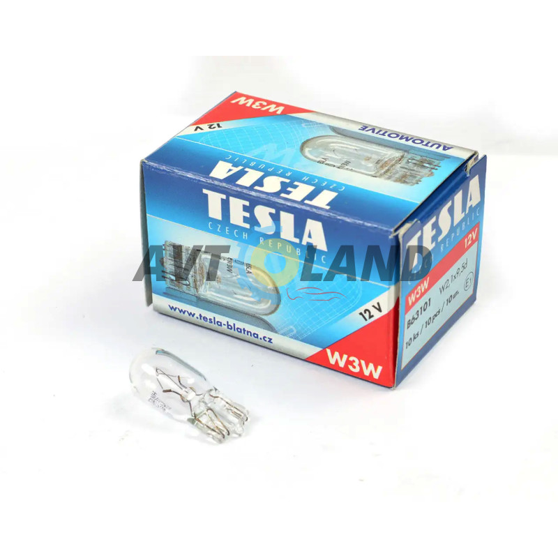 Лампа W3W 12В 3Вт W2, 1x9, 5d, підсвічування панелі приладів, безцок. бол. купити дешево