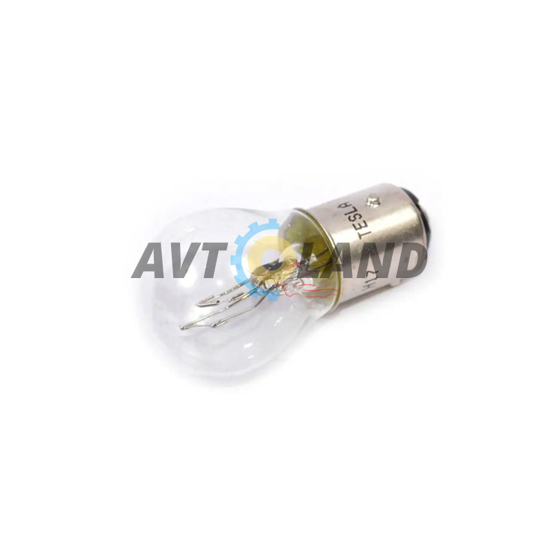 Лампа P21/4W 12В 21/4Вт BAY15d, двухконтактная стоп-сигнала, бел. купить недорого