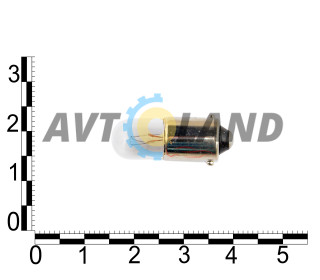 Лампа T4W 12В 4Вт BA9s, передних габаритов мал.