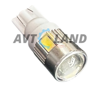 Диод без цоколя-Т-10 (6 SMD-5630+Линза) Белый-12 вольт