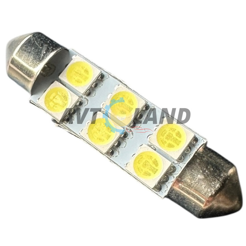 Диод салона-6SMD(5050)-12 вольт-41mm купить недорого