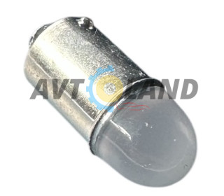 Діод з цоколем 12/4-Куля-матова-Білий