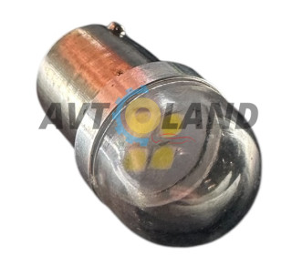 12/21-(1156)-4SMD(Універсальний 12-24 вольта)-Без полярні-Прозорий-Білий