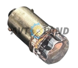 Диод с цоколем 12/4-2SMD-(2835)-прозрачный-белый.