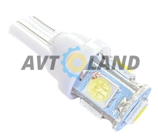 Диод без цоколя-Т-10 (5 SMD-5050) Белый-12 вольт