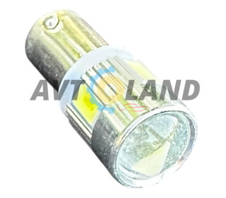 Діод з цоколем 12/4-6SMD(5630)-з лінзою-Білий