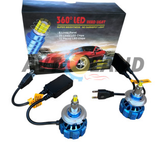 Cветодиодные  LED 360 Canbus лампы Н7 100W 14000LM 12В. Идеально для оптики с линзой!