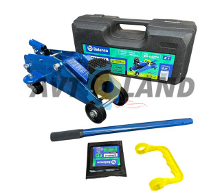 Домкрат гидравлический подкатной 2т 135-280мм 6кг (380*200*135мм) футляр BALANSA