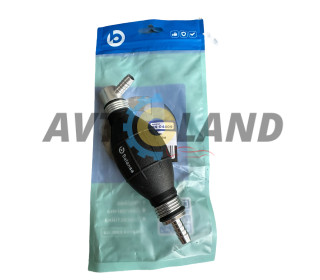 Груша для підкачування палива 8мм (штуцера 90хпрямо) NBR BALANSA