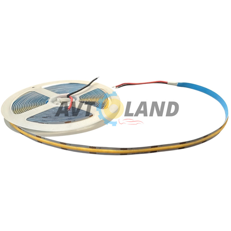 Стрічка Світлодіодна-5 метрів-COBALT-12вольт-Біла (теплий-3000К) купити дешево