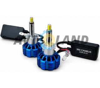 Cветодиодная LED 360 Canbus лампа Н1 100W 14000LM 12В. Идеально для оптики с линзой!