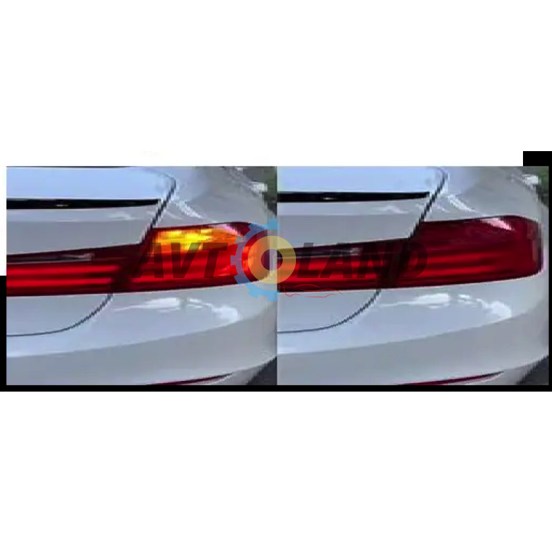 Led лампа желтые повороты в красном фонарю T20 (WY21W) 7440 CREE CANBUS 10-30v 80w - для сертификаци купить недорого