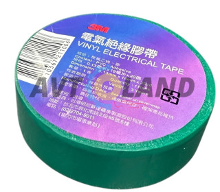 Изоляционная лента 3М (оригинал) 20 метров, Зеленая