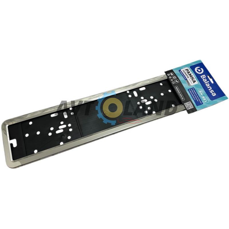 Рамка під номер нержавіюча сталь, BALANSA купити дешево