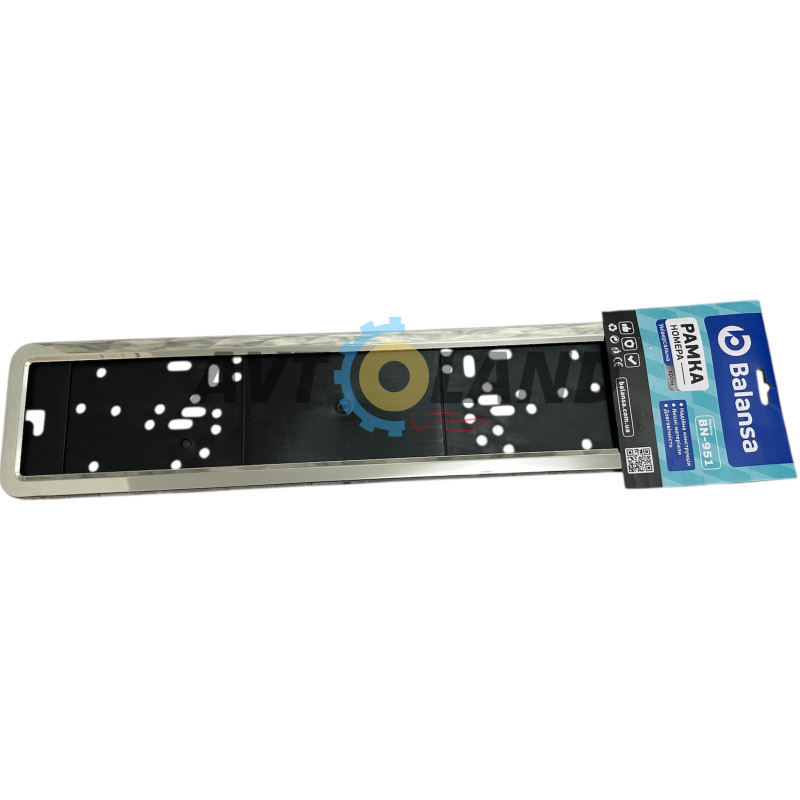 Рамка під номер нержавіюча сталь, BALANSA купити дешево