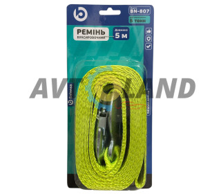 Трос буксировочный лента 5т.5м*60мм крюк ,Balansа