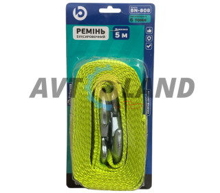 Трос буксирувальний стрічка 6т.5м*60мм гачок ,Balansа