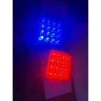 Светлодиодная LED фара робочая 48ВТ,(3ВТ*16ЛАМП) + страбоскоп (Красно-синий) купить недорого