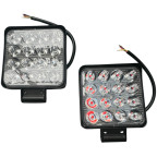 Светлодиодная LED фара робочая 48ВТ,(3ВТ*16ЛАМП) + страбоскоп (Красно-синий) купить недорого