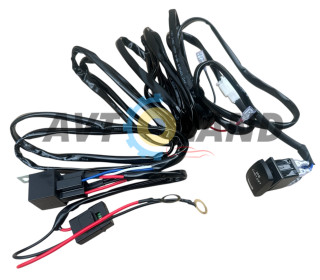 Проводка для любых LED фар и LED балок сборе 0-30A 3 м кабель перемыкательреле предохранитель