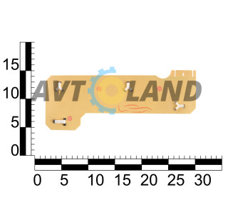 Плата заднего фонаря ВАЗ 2105, левая, с лампами, WATT