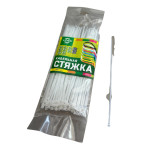 Стяжка кабельная 4*300 белая купить в Украине