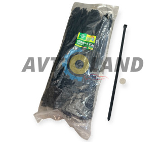 Стяжка кабельная 4*300 черная